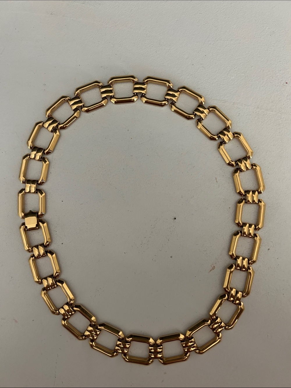 Vintage Monet Gold Link Chain Necklace